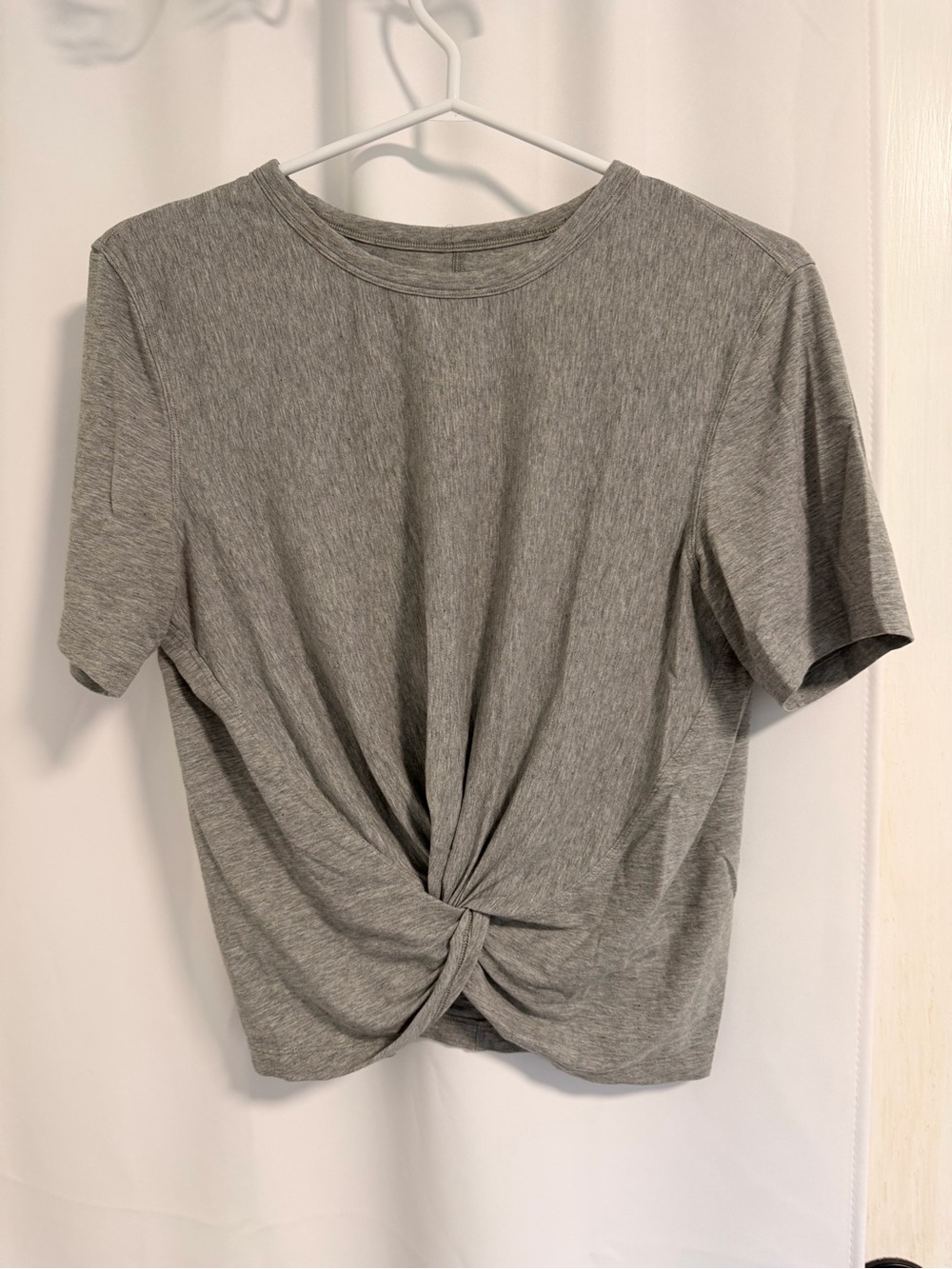 Lululemon Jersey Crop Grey Tee